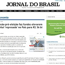 Tenso pr-eleio faz fundos elevarem capital 'represado' no Pas para R$ 36 bi